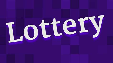 lottery pronunciation|LOTTERY pronunciation • How to pronounce LOTTERY .